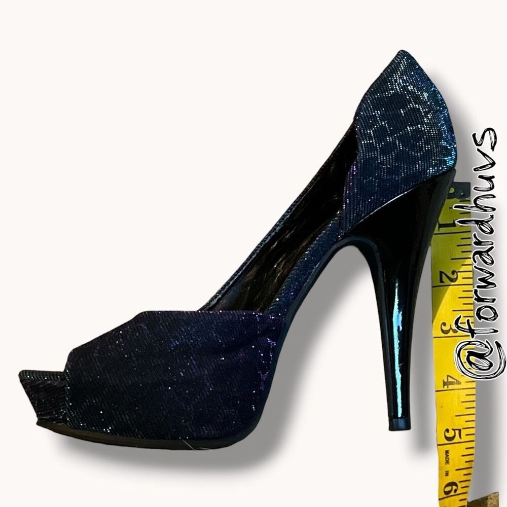 Chinese Laundry Iridescent D’Orsay Peep Toe Heels 6.5 - Picture 4 of 9